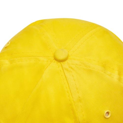 Katoenen baseball cap geel