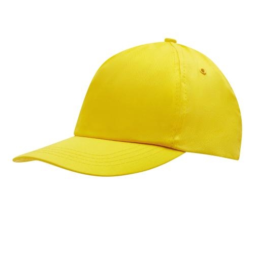 Katoenen baseball cap geel