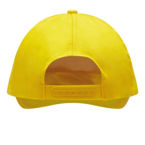 Katoenen baseball cap geel