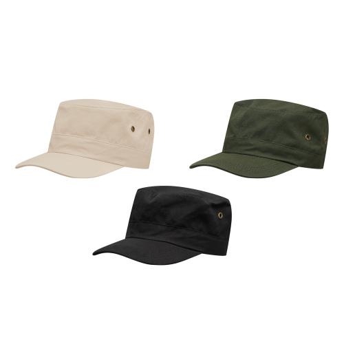 Cap Military donkergroen