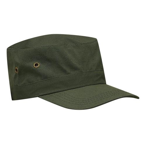 Cap Military donkergroen