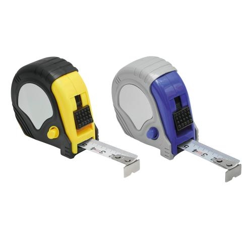 Rolbandmaat rubber 5 meter zwart/geel