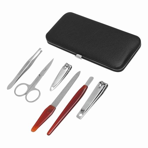 6-delige manicureset zwart