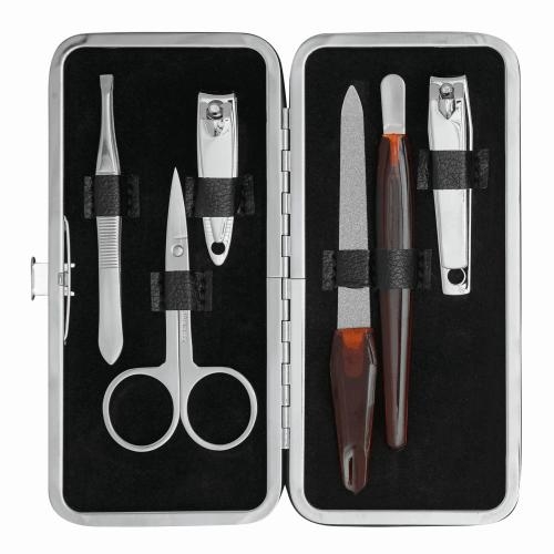 6-delige manicureset zwart