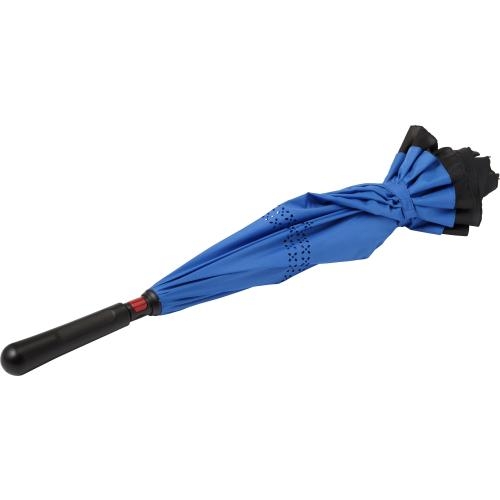 Pongee paraplu Constance blauw