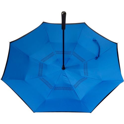 Pongee paraplu Constance blauw