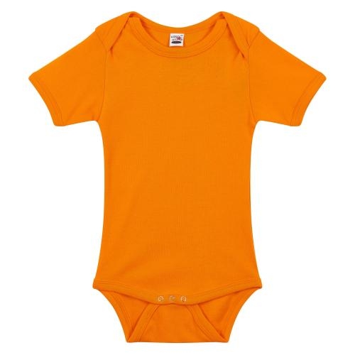 Romper korte mouw oranje,80