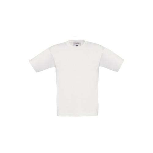 B&C Exact kinder T-shirt 190 wit,3-4