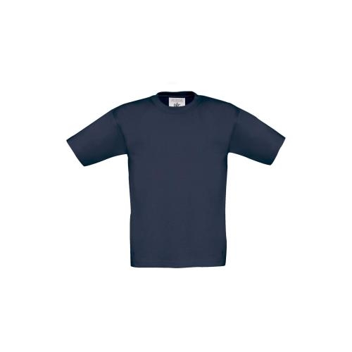 B&C Exact kinder T-shirt 190 navy,3-4
