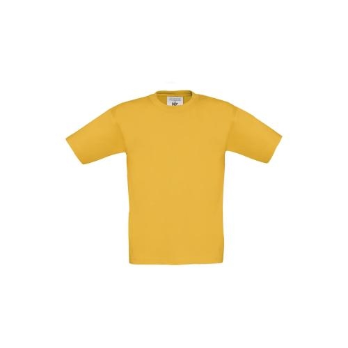 B&C Exact kinder T-shirt 190 goud,3-4