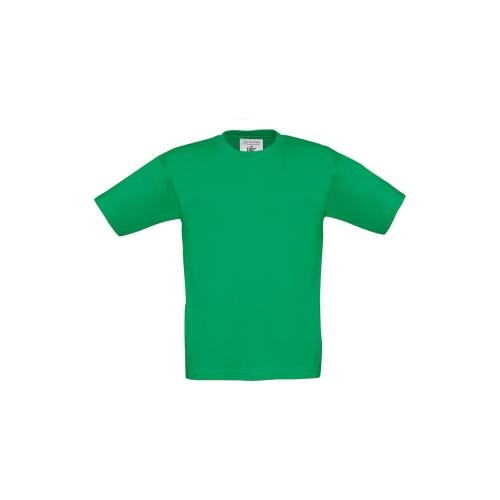 B&C Exact kinder T-shirt 190 kelly green,3-4