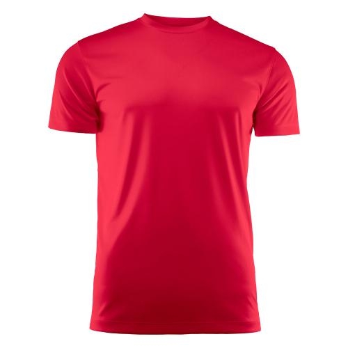 Printer sport T-shirt Run rood,l