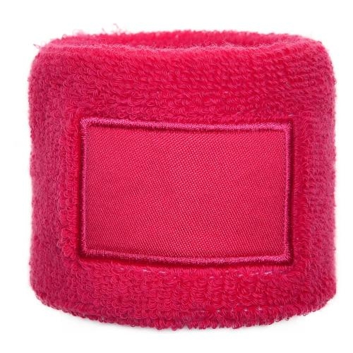 Zweetbandje met label roze