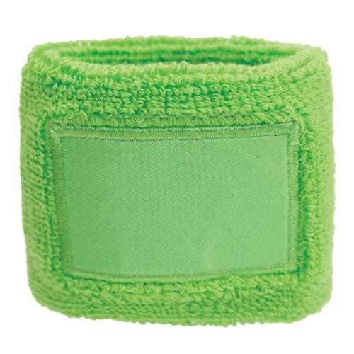 Zweetbandje met label groen