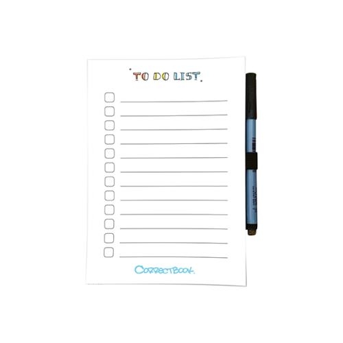 Correctbook Scratch to-do uitwisbaar wit