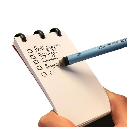 Correctbook A7 pocket uitwisbaar blauw