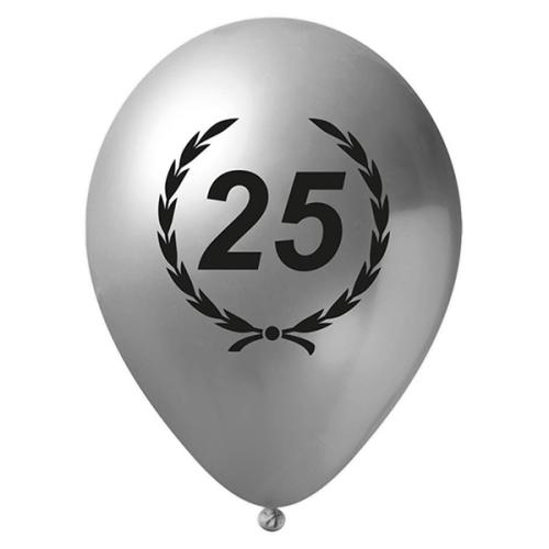 Metallic ballon 35 cm metallic zilver