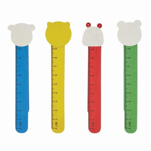 Houten boekenlegger Funny Four standaard