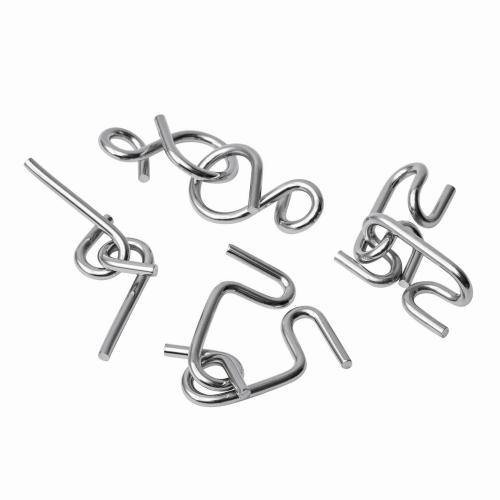 Metalen geduldspelletje zilver