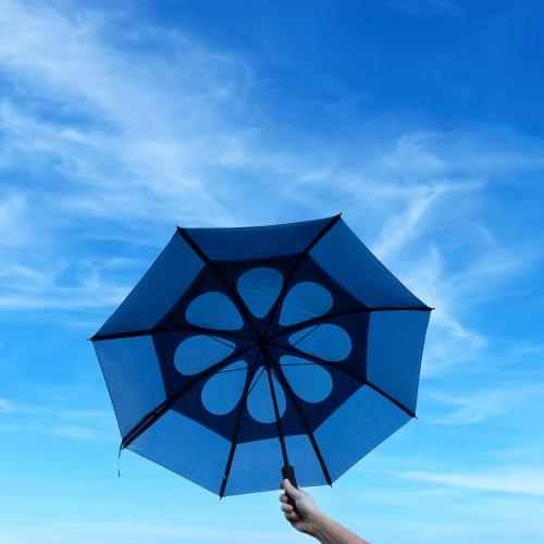 Handmatige stormparaplu Debbie blauw