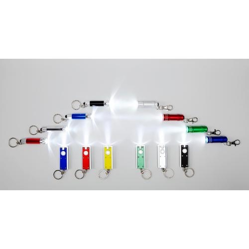 Aluminium zaklamp met 3 LED zilver