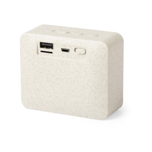 Milieuvriendelijke bluetooth speaker naturel