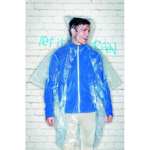 Nood poncho blauw