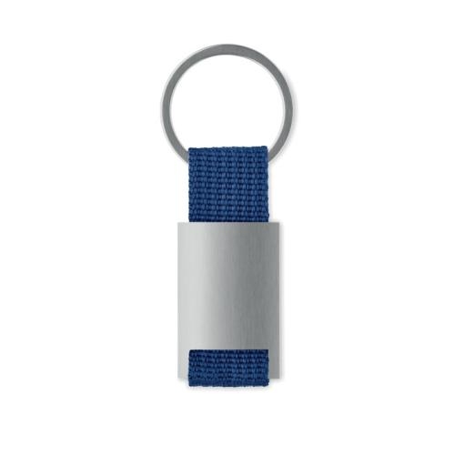 Sleutelhanger metaal blauw