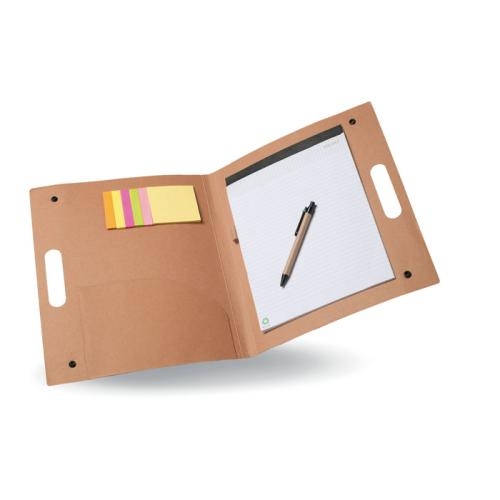 Gerecyclede schrijfmap beige