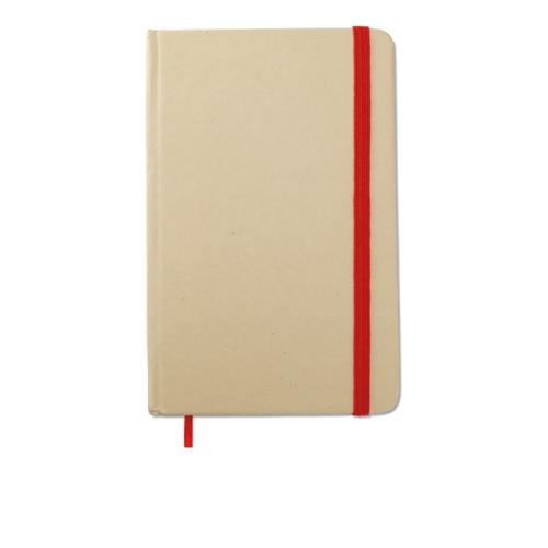 Notitieboekje gerecycled rood