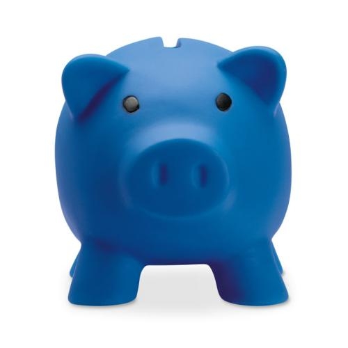 Vrolijk spaarvarkentje blauw