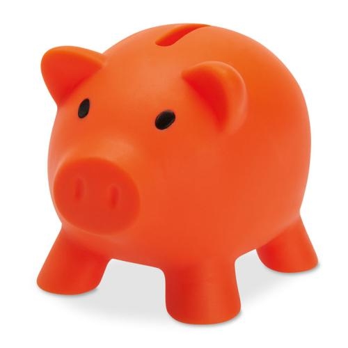Vrolijk spaarvarkentje oranje