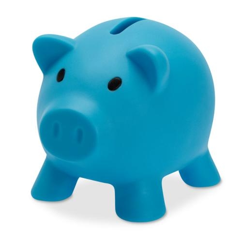 Vrolijk spaarvarkentje turquoise