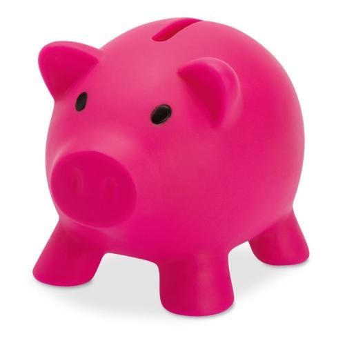 Vrolijk spaarvarkentje fuchsia