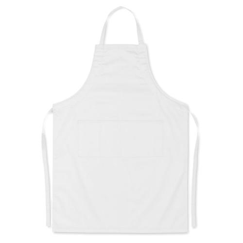 Keukenschort Fitted Kitab wit