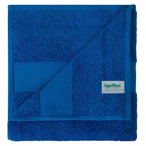 Handdoek 100x50 cm kobalt