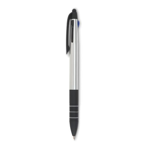 Balpen met stylus Multipen zilver