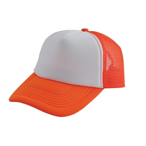 Truckers cap oranje/wit