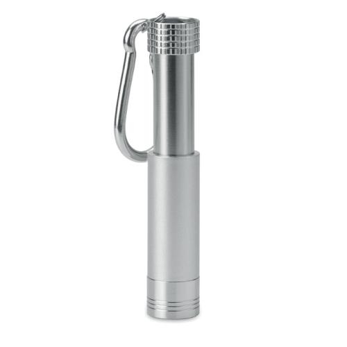 Zaklamp pop light zilver