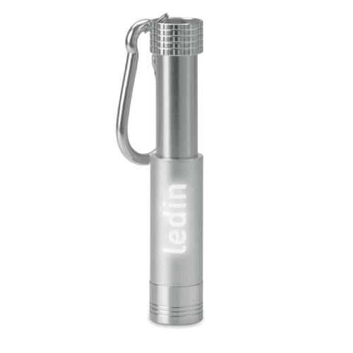 Zaklamp pop light zilver