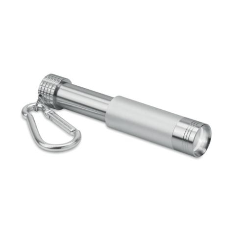 Zaklamp pop light zilver