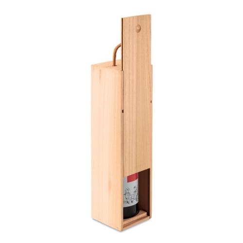 Wijnkist van paulowniahout hout
