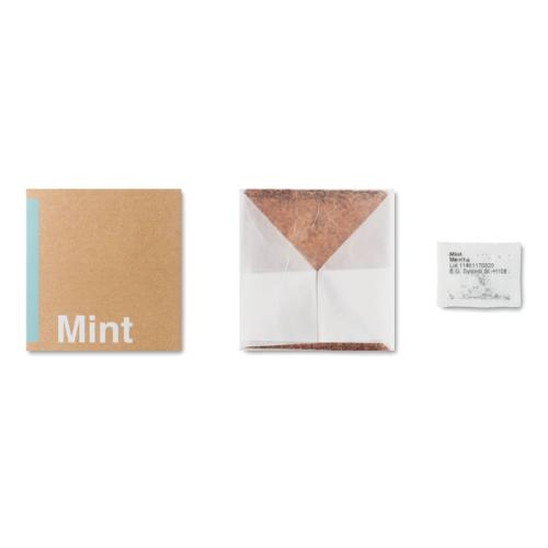 Doosje met mint zaadjes beige