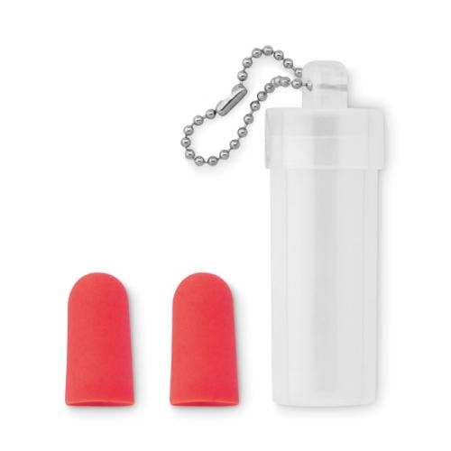 Gekleurde oordopjes rood