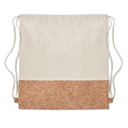 Twill katoen en kurk rugzak beige