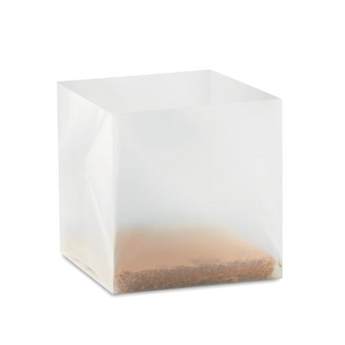 Compost met peterselie zaadjes beige