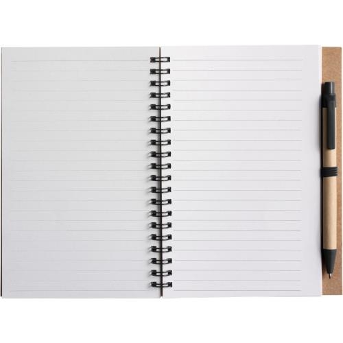 Notitieboekje ECO met balpen geel