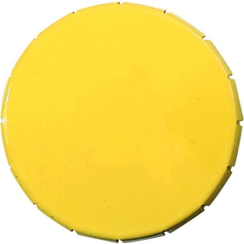 Rond mintblikje geel