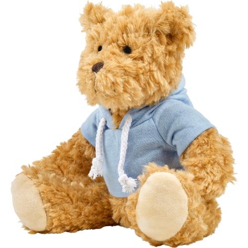 Teddybeer met hoodie blauw