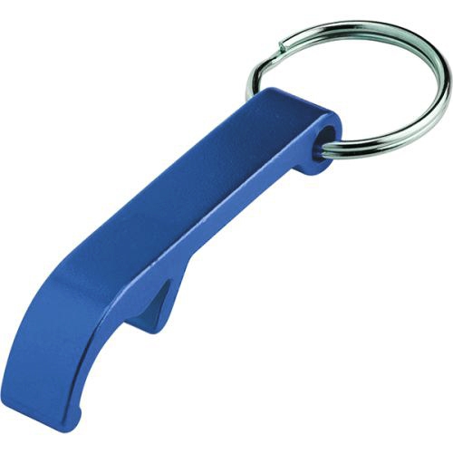 Sleutelhanger flesopener Budget blauw